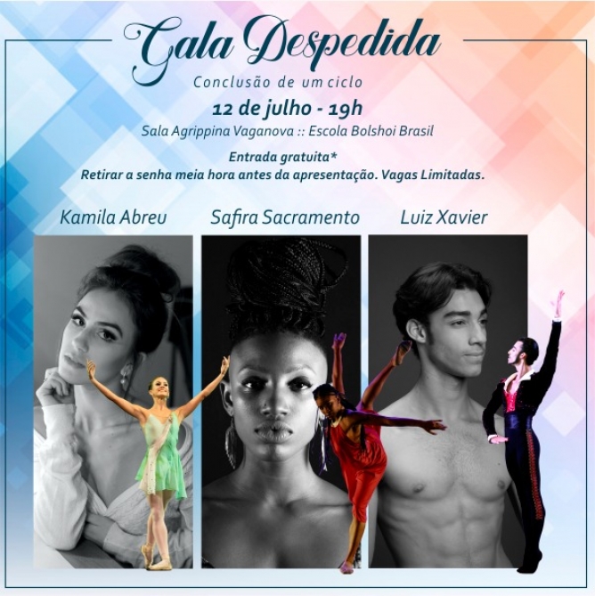 Três bailarinos se despedem da Cia. Jovem