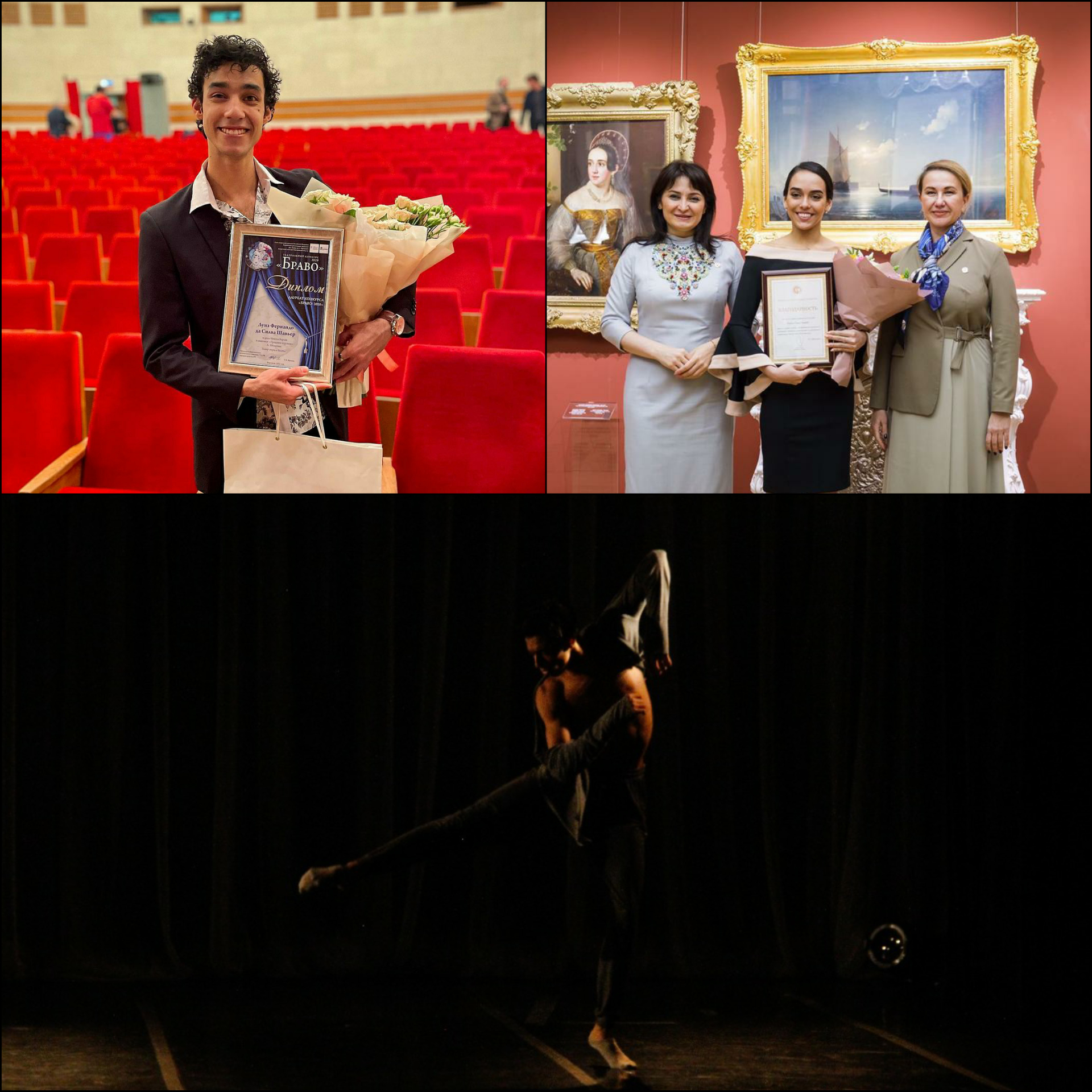 Bailarinos formados no Bolshoi Brasil são premiados 