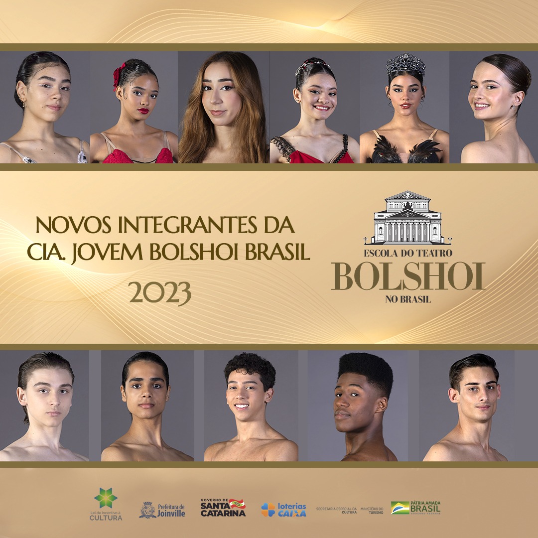 Bolshoi Brasil divulga lista dos bailarinos contratados para a Cia. Jovem 2023