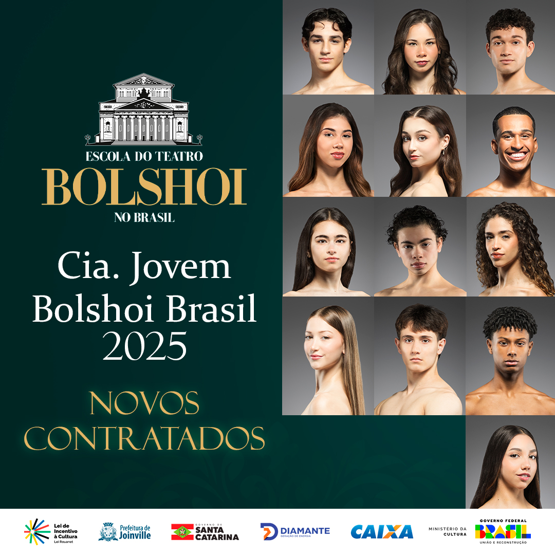 Bolshoi Brasil anuncia o Contrato de Novos Talentos para Cia. Jovem 2025
